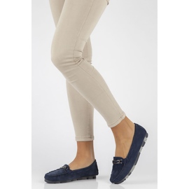 Mocassim de couro Filippo DP1202 / 22 Nv azul marinho 1