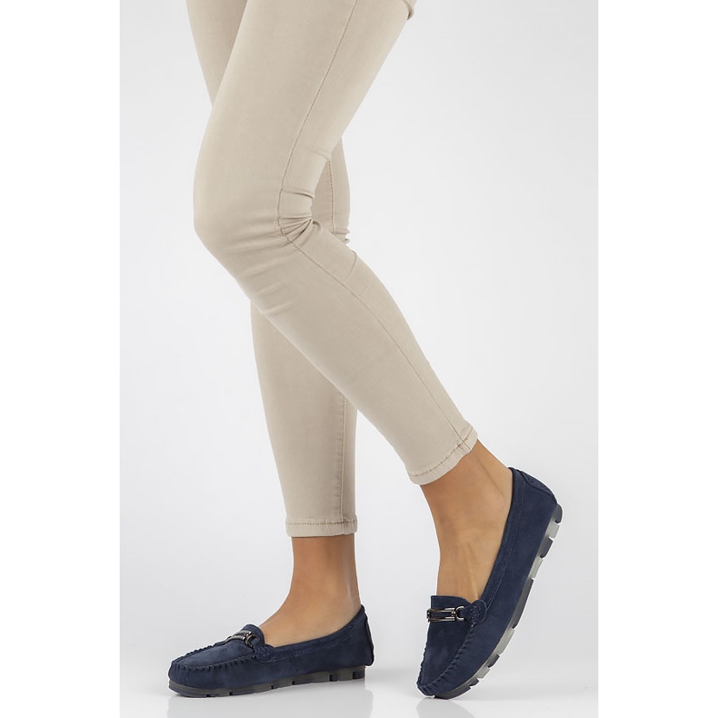 Mocassim de couro Filippo DP1202 / 22 Nv azul marinho 1