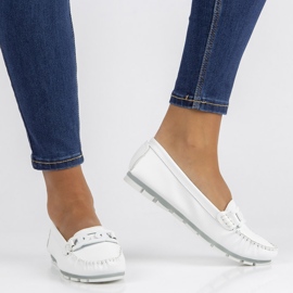 Mocassim de couro Filippo DP3629 / 22 Wh branco 1