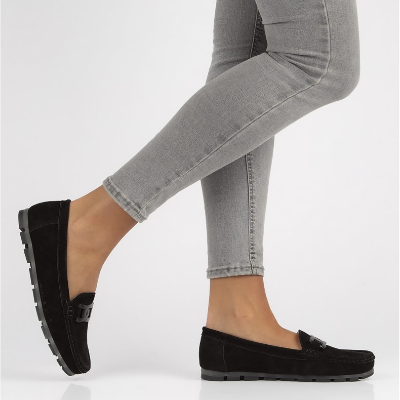 Mocassins de couro Filippo DP3630 / 22 Bk preto 2