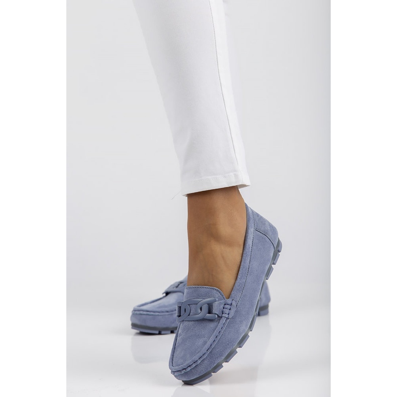 Mocassim de couro Filippo DP3630 / 22 Bl azul 1