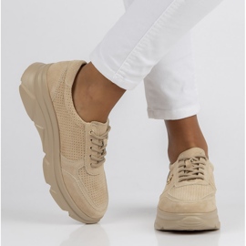 Tênis de couro Filippo DP2138 / 22 Be Be Bege 1