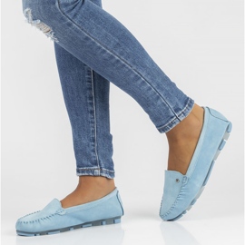 Mocassim de couro Filippo DP2037 / 22 Bl azul 1