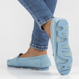 Mocassim de couro Filippo DP2037 / 22 Bl azul 2