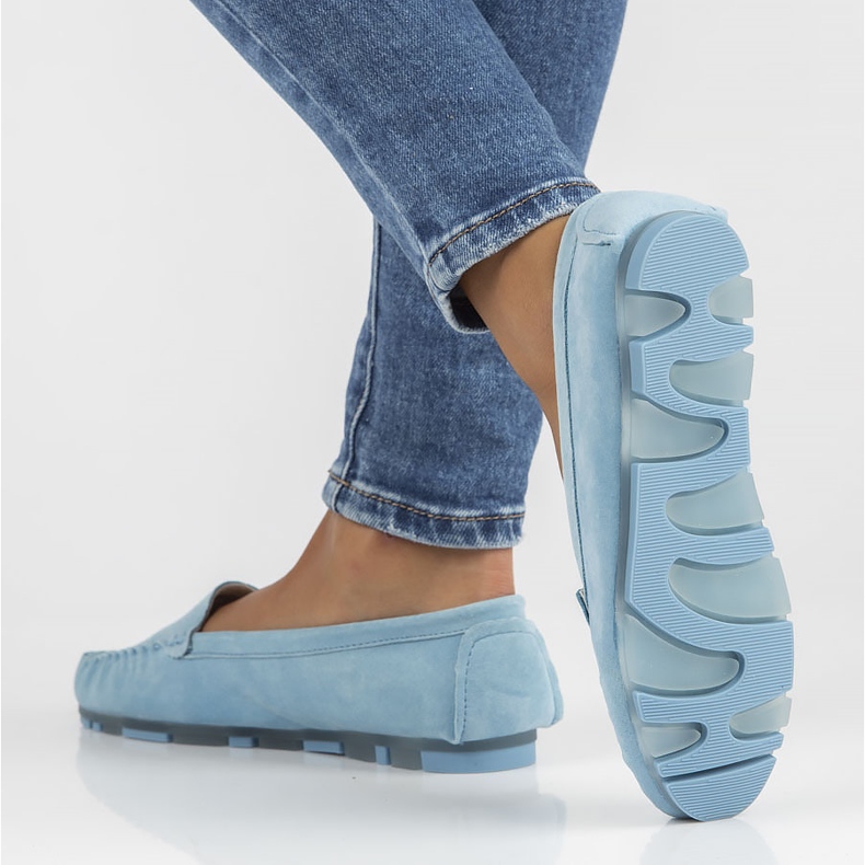 Mocassim de couro Filippo DP2037 / 22 Bl azul 2