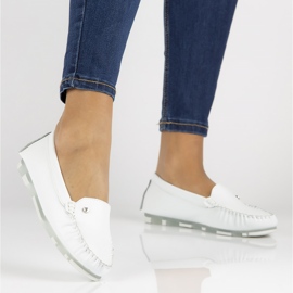 Mocassim de couro Filippo DP2037 / 22 Wh branco 1