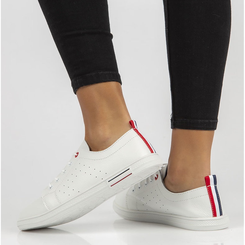 Sapatos de couro Filippo DP3508 / 22 Wh branco 2