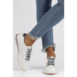 Sapatos de couro Filippo DP3509 / 22 Wh branco 2