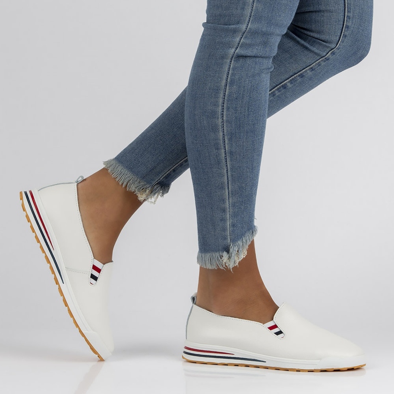 Sapatos de couro Filippo DP3510 / 22 Wh branco 1