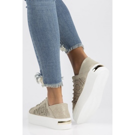 Sapatos de couro FILIPPO DP3529 / 22 Go golden dourado 1