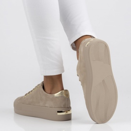 Sapatos de couro FILIPPO DP3533 / 22 Bege 2