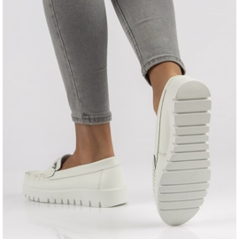 Mocassim de couro Filippo DP3334 / 22 Wh branco 1