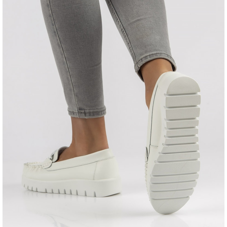 Mocassim de couro Filippo DP3334 / 22 Wh branco 1