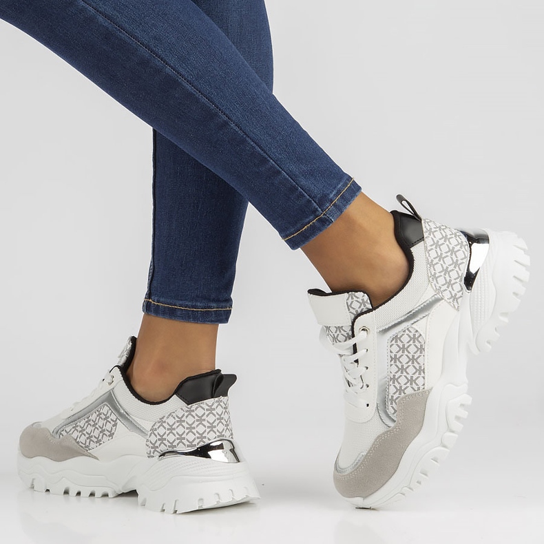 Tênis Filippo BB116 branco e preto 2