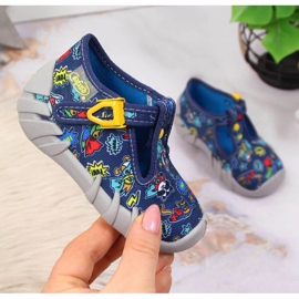 Chinelos Befado Jr BEF2M azul marinho 1