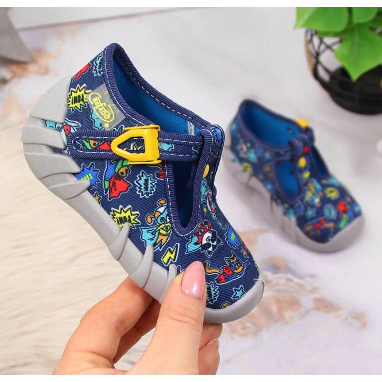 Chinelos Befado Jr BEF2M azul marinho 1