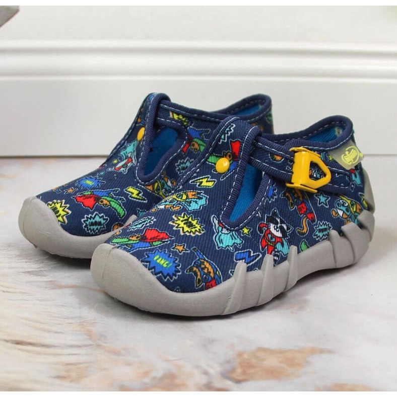 Chinelos Befado Jr BEF2M azul marinho 2