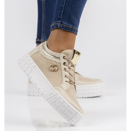 Tênis de couro Filippo 149 bege 2