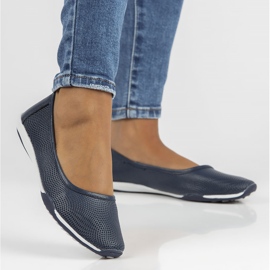 Bailarinas de couro Filippo DP3681 / 22 Nv azul marinho azul-marinho 1