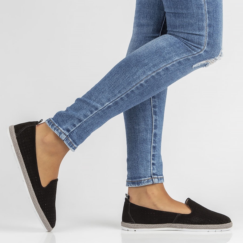 Sapatos de couro Filippo DP081 / 22 Bk preto 2