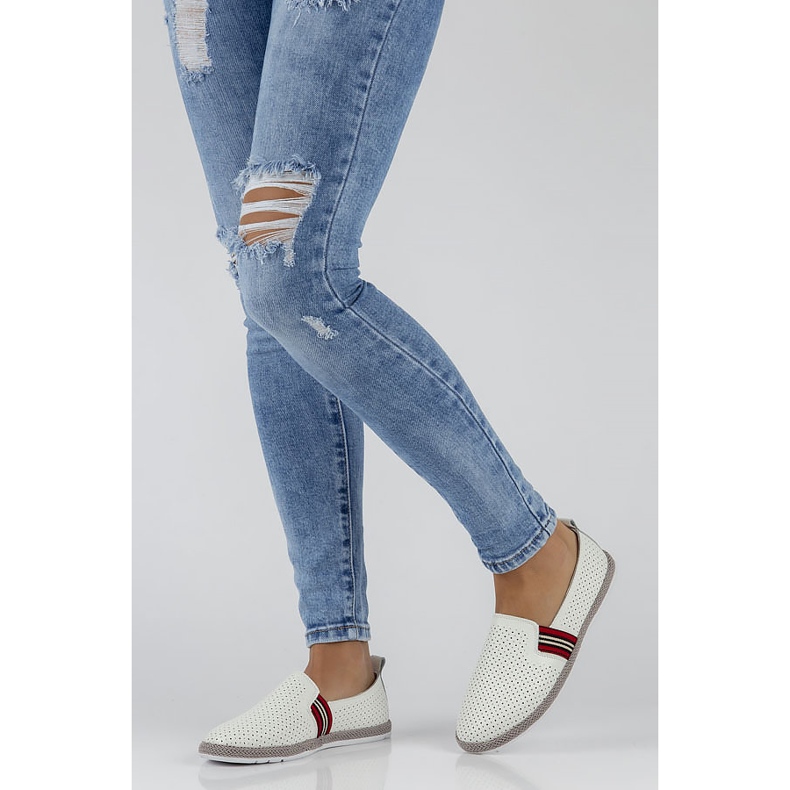 Sapatos de couro Filippo DP2309 / 22 Wh branco 2