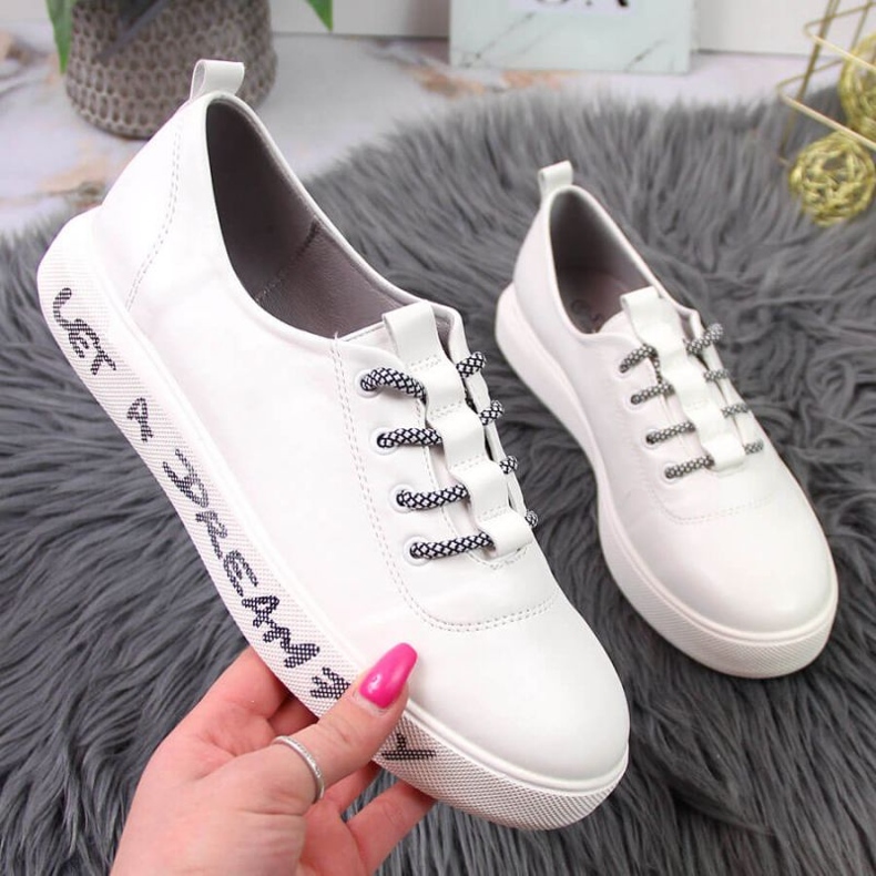 Tênis esportivo na plataforma S. Barski W OLI145 branco 1