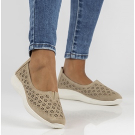 Sapatos de couro Filippo DP3673 / 22 Bege 1