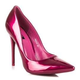 Vices Stilettos femininos metálicos rosa 1