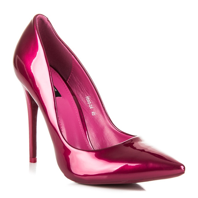 Vices Stilettos femininos metálicos rosa 1