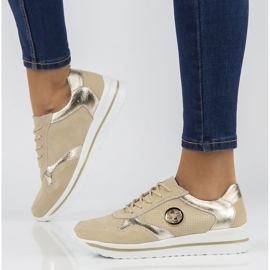 Tênis de couro Filippo DP3544 / 22 Bege 2