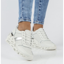 Tênis de couro Filippo DP3550 / 22 Wh branco 1