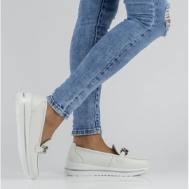 Sapatos de couro Filippo DP3555 / 22 Wh branco 1