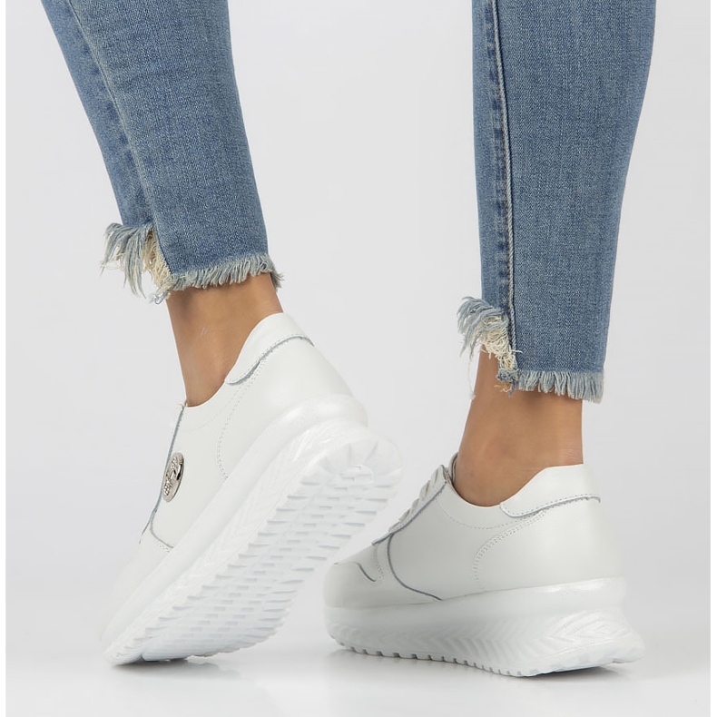 Tênis de couro Filippo DP3547 / 22 Wh branco 2