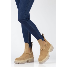 Bota de camurça Filippo 30065 camelo bege castanho 1