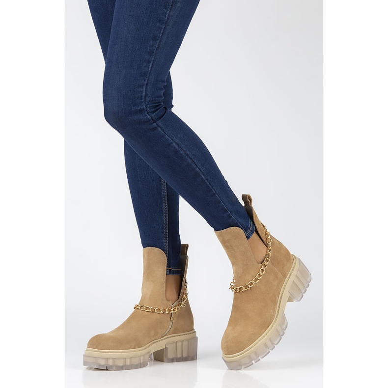 Bota de camurça Filippo 30065 camelo bege marrom 1