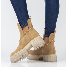 Bota de camurça Filippo 30065 camelo bege marrom 2