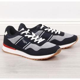 Tênis esportivo casual Mckeylor M JAN123B cinza marinho azul marinho 1