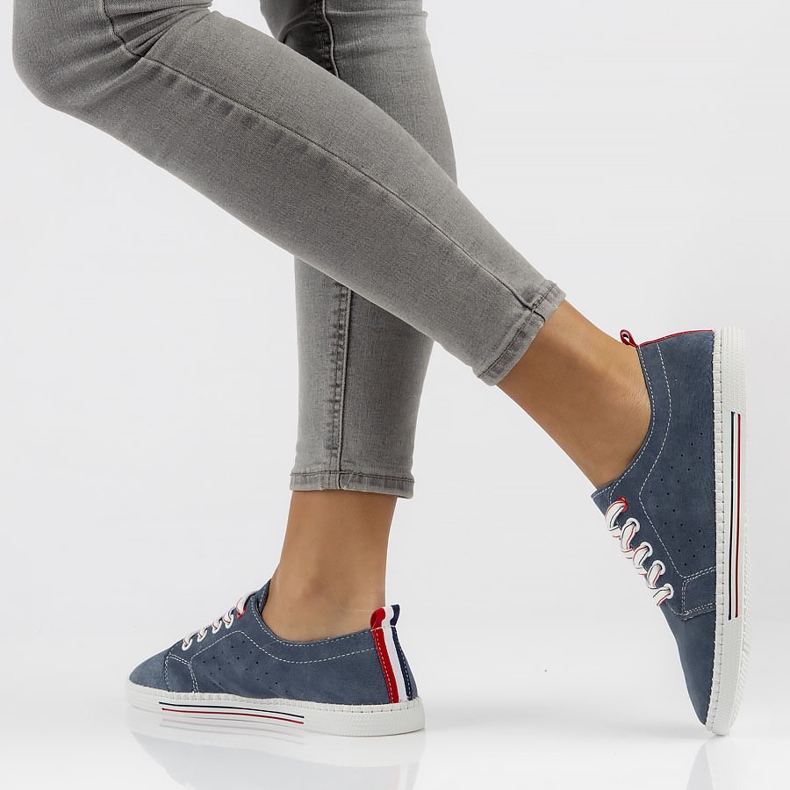 Sapatos de couro Filippo DP3507 / 22 Nv azul marinho azul-marinho 1