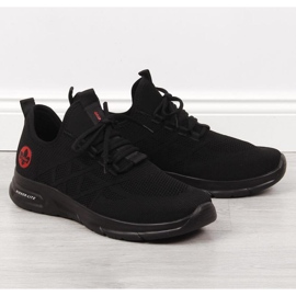 Rieker M RKR534 meias pretas sapatos esportivos preto 1