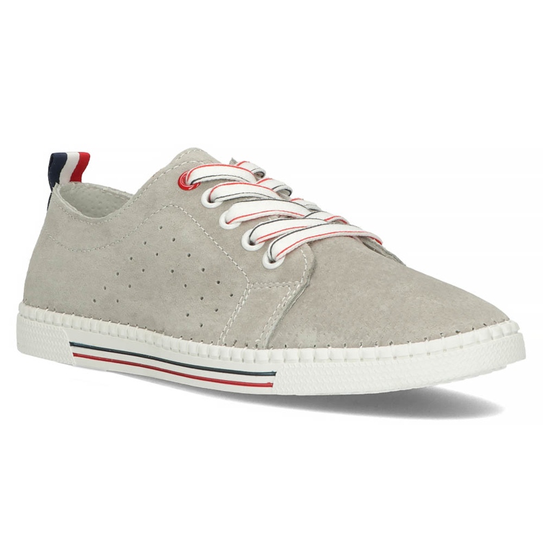 Sapatos de couro Filippo DP3507 / 22 Gr cinza 1