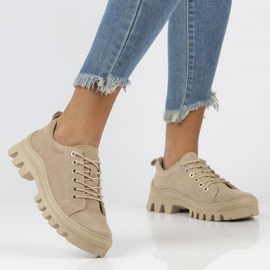 Tênis de couro FILIPPO DP3522 / 22 Bege 1