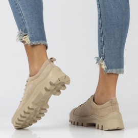 Tênis de couro FILIPPO DP3522 / 22 Bege 2