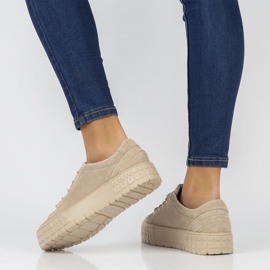 Tênis de couro FILIPPO DP3527 / 22 Bege 2