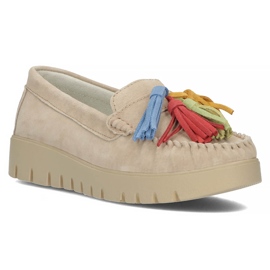 Sapatos de couro Filippo DP3535 / 22 Bege 1