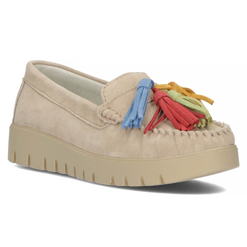 Sapatos de couro Filippo DP3535 / 22 Bege 1