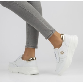 Tênis de couro Filippo DP2138 / 22 Wh branco 1