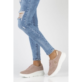 Tênis de couro Filippo DP2138 / 22 Lt Pi rosa 1