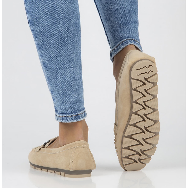 Mocassim de couro Filippo DP3613 / 22 Bege 2