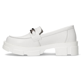 Sapatos de couro Filippo DP3221 / 22 Wh branco 2