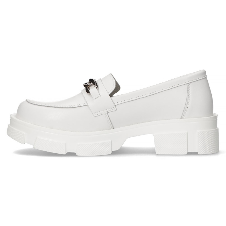 Sapatos de couro Filippo DP3221 / 22 Wh branco 2